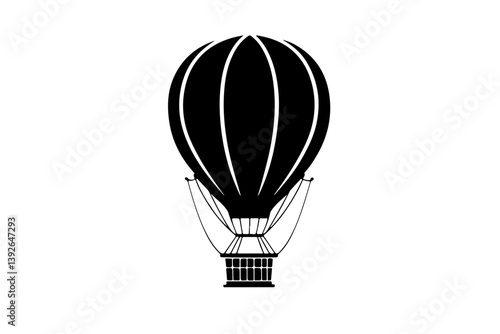 Hot air balloon isolated, balloon, air, hot, sky, travel, fly, hot air balloon, vector, flying, illustration, basket, fun, adventure, transportation, transport, flight, up, icon, airship, freedom, bal