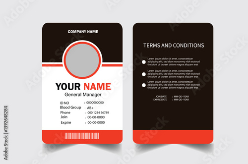 Elegant ID card template design