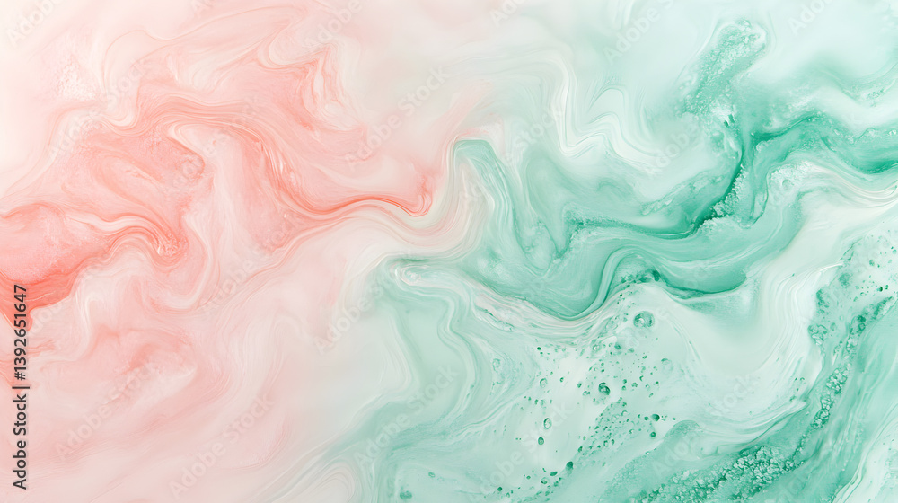 watercolor gradient with smooth blending of blush pink and mint green watercolor gradient with smooth blending of blush pink and mint green