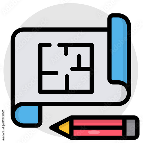 Premium download icon of blueprint