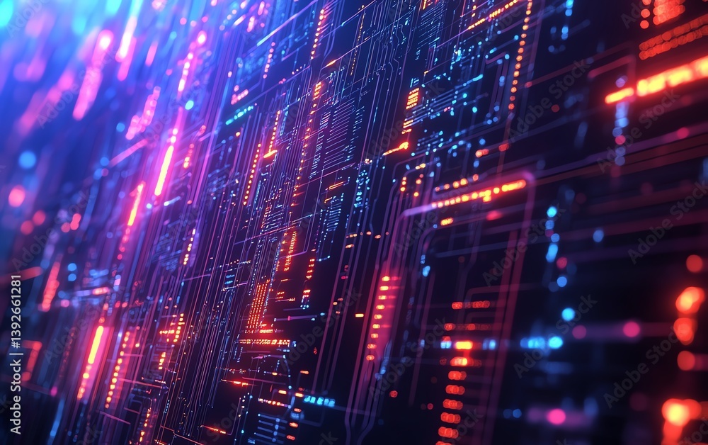 Advanced digital brain hologram with interactive data visualization, glowing circuits, and a futuristic technology background, representing neural computing in 3D Advanced digital brain hologram with interactive data visualization, glowing circuits, and a futuristic technology background, representing neural computing in 3D