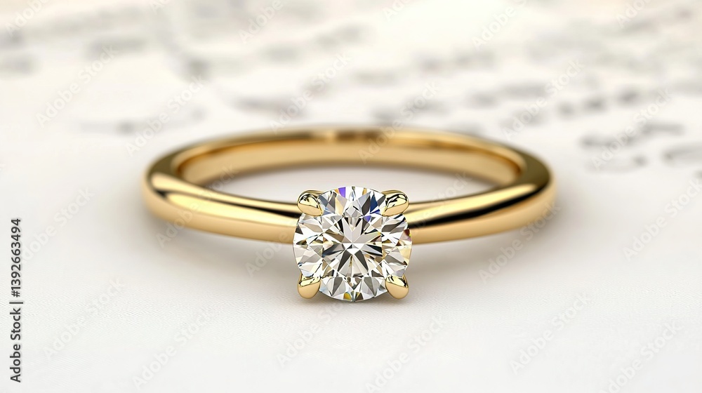 Elegant diamond gold ring design isolated on white background jewelry photography minimalistic style Elegant diamond gold ring design isolated on white background jewelry photography minimalistic style