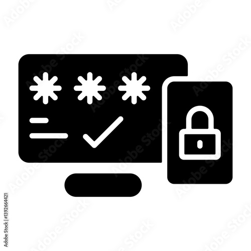 Two Factor Authentication Solid Icon
