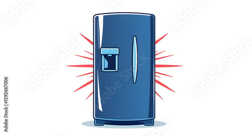 refrigerator art icon