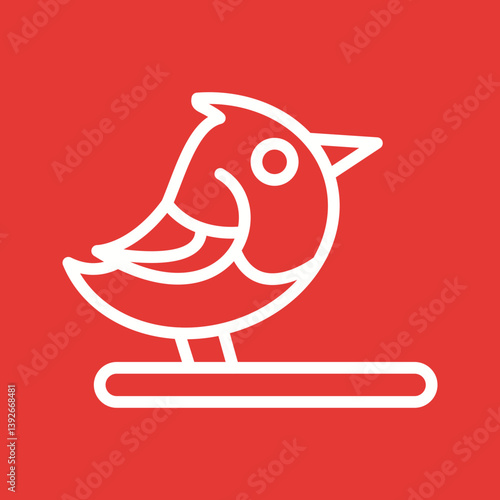 Pet Bird icon vector image. Suitable for mobile apps, web apps and print media.