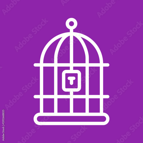 Bird Cage icon vector image. Suitable for mobile apps, web apps and print media.