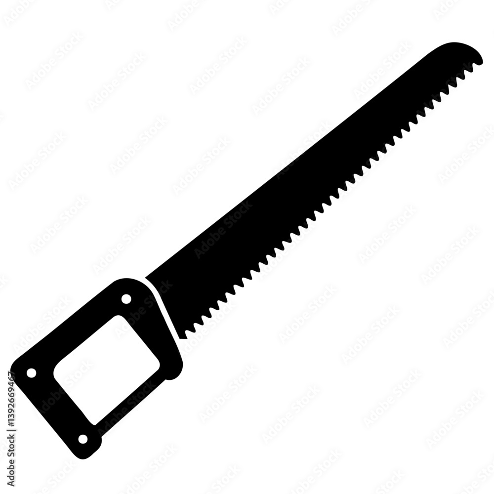 Isolated circular saw blade on transparent background with sharp metal edge and black handle Isolated circular saw blade on transparent background with sharp metal edge and black handle