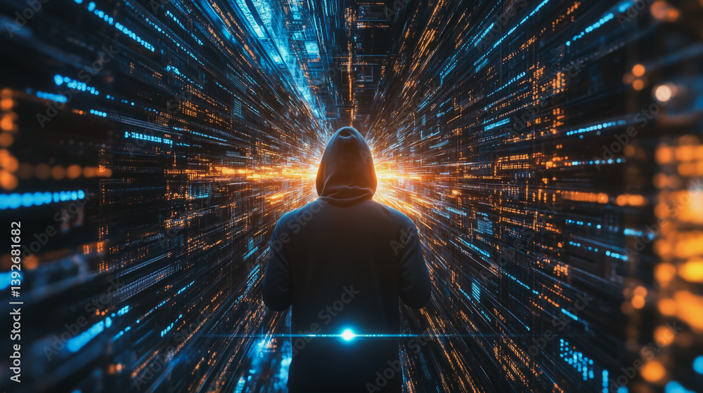Hacker are planning to hack and attack networks and cyber security systems.abstract innovative cyber security network, using interconnected nodes to represent business partnerships on the Smart ciyt
