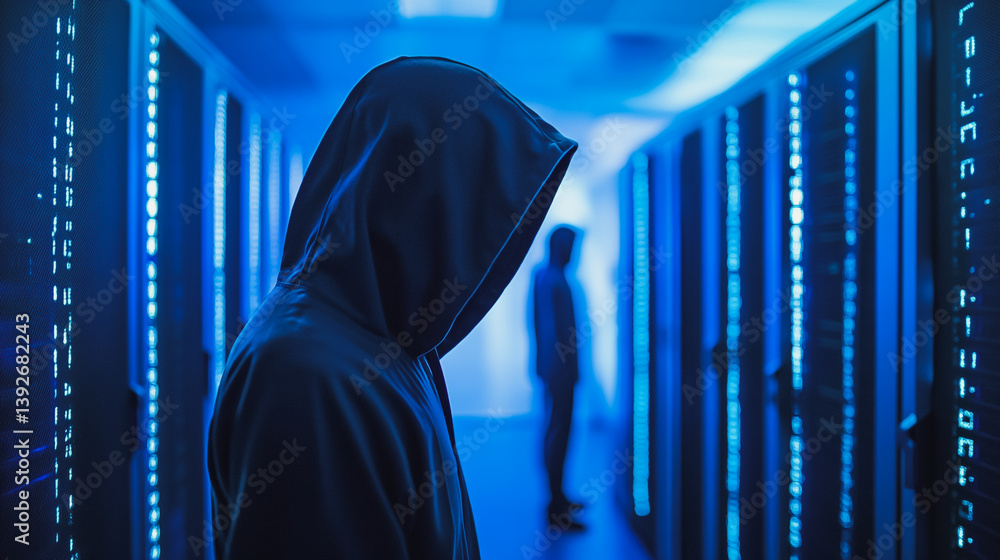Hacker are planning to hack and attack networks and cyber security systems.abstract innovative cyber security network, using interconnected nodes to represent business partnerships on the Smart ciyt