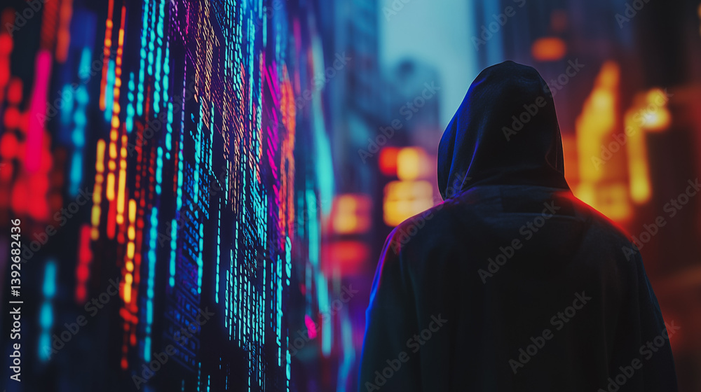 Hacker are planning to hack and attack networks and cyber security systems.abstract innovative cyber security network, using interconnected nodes to represent business partnerships on the Smart ciyt