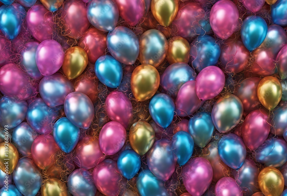 iridescent repeatable metallic seamless pattern texture background colorful image balloons tiled shiny tessellation celebrate sky celebration birthday air fun balloon carnival vector illustration iridescent repeatable metallic seamless pattern texture background colorful image balloons tiled shiny tessellation celebrate sky celebration birthday air fun balloon carnival vector illustration