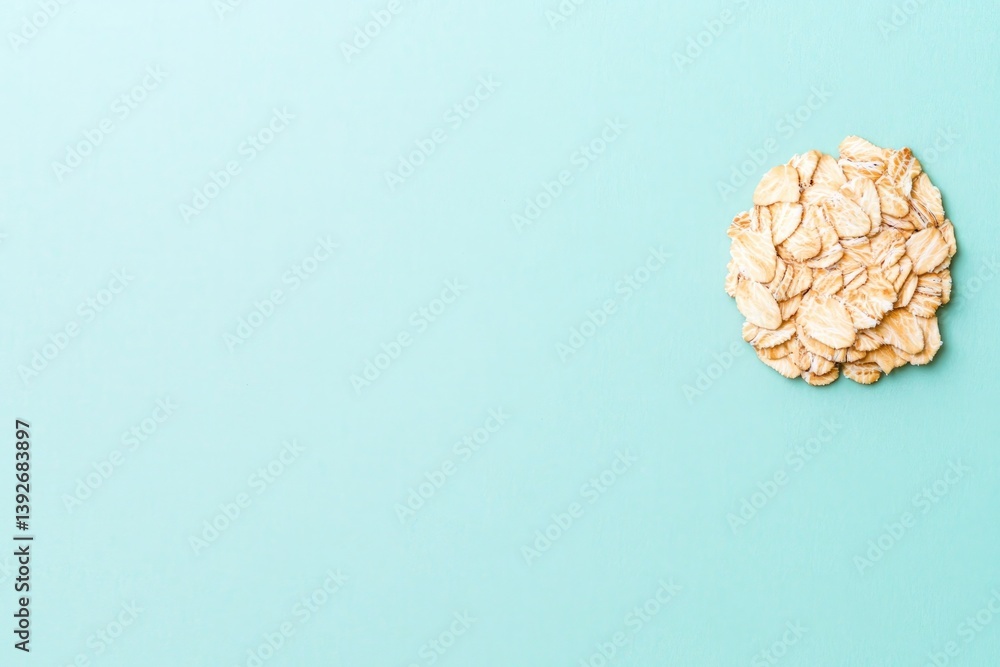 single oat grain placed on smooth solid color background offers minimalistic presentation single oat grain placed on smooth solid color background offers minimalistic presentation