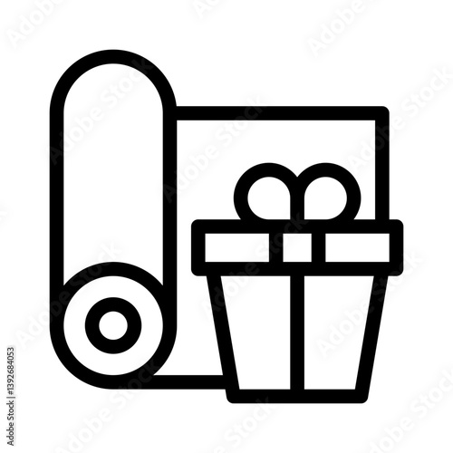 wrapping line icon
