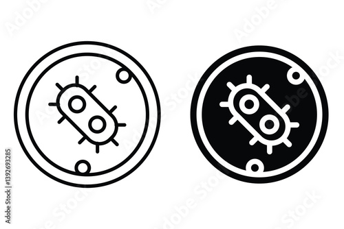 bacteria microorganisms icon. Ideal for training and institutional materials. Probiotic strains icon of microorganisms illustration. 