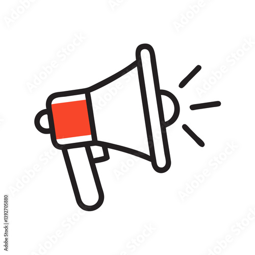 Megaphone Announcement Alert Icon Design