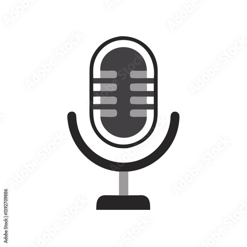 Microphone Audio Input Recording Icon Design