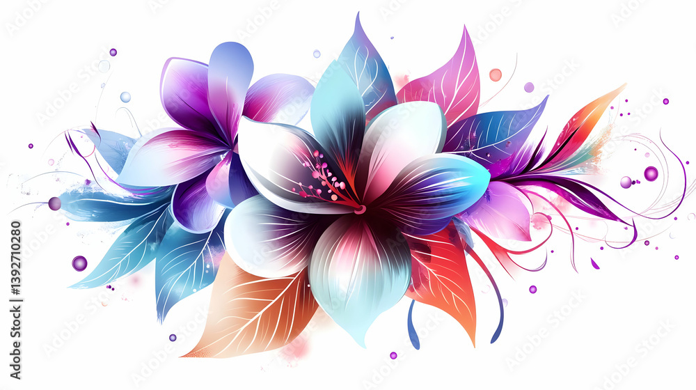 Obraz premium floral design for drawing illustration