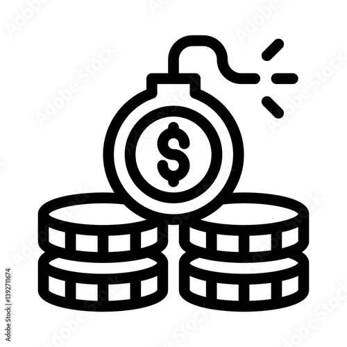 debt line icon