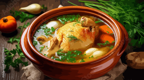Chicken broth