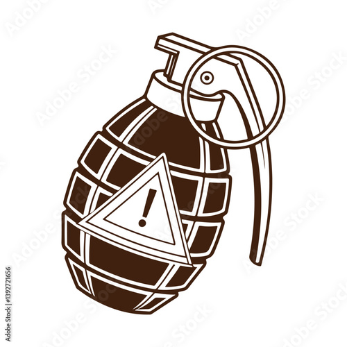 black and white Bomb vector icon design. Bomb symbol illustration