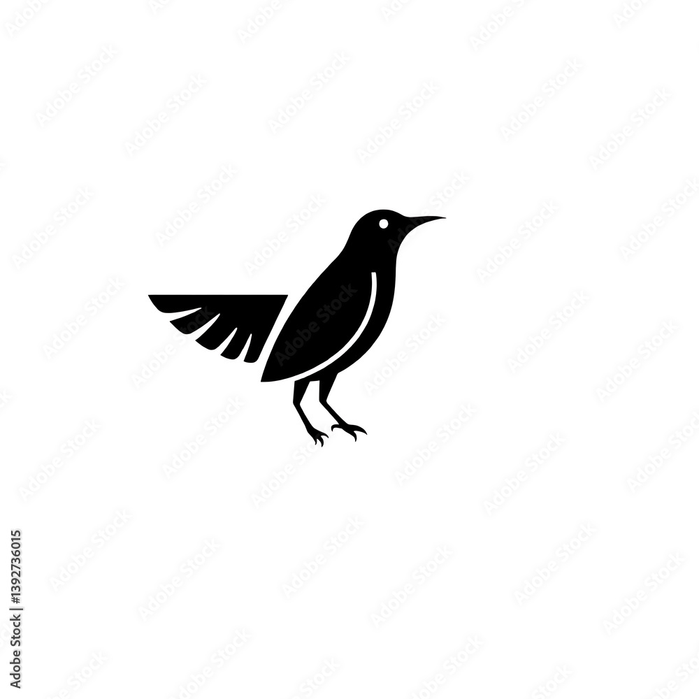 Fototapeta premium vector illustration of a bird