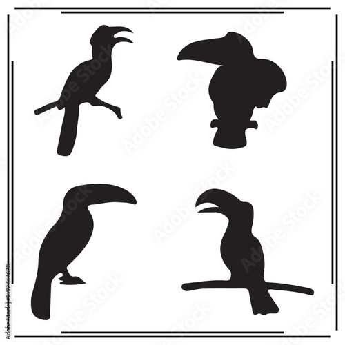 Quetzal silhouette, Quetzal illustration ,Quetzal clipart, Quetzal vector , Quetzal icon , black Quetzal, Quetzal illustration on white background,