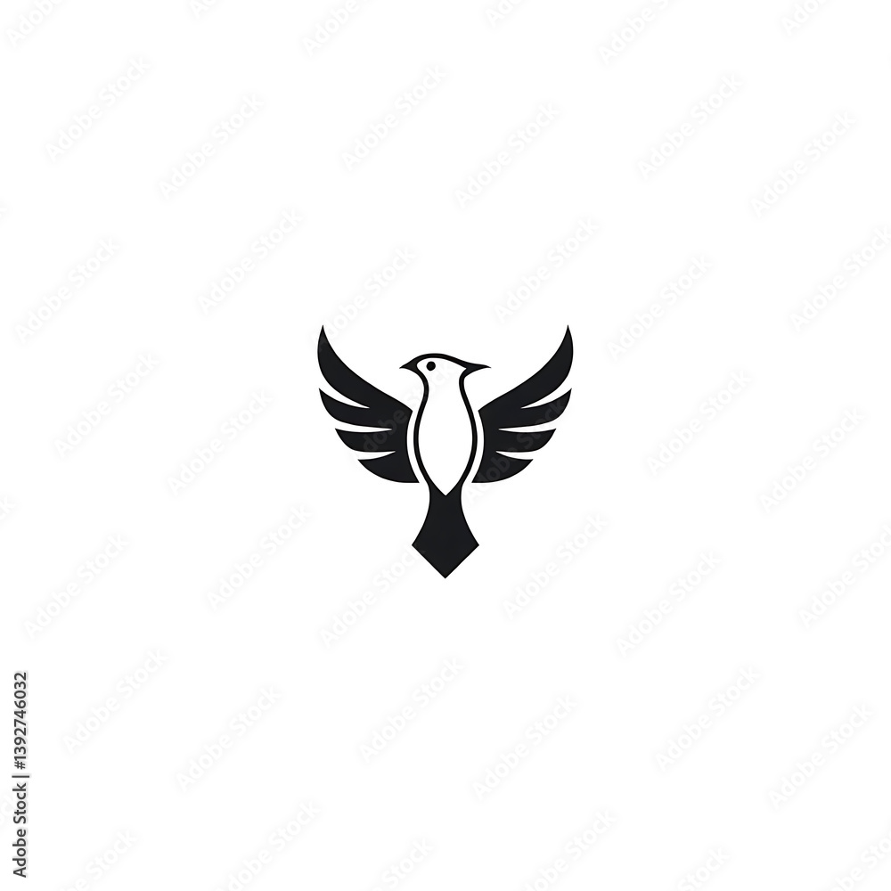 Obraz premium vector illustration of a bird