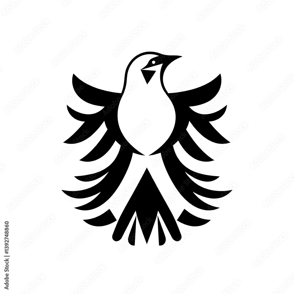 Obraz premium vector illustration of a bird