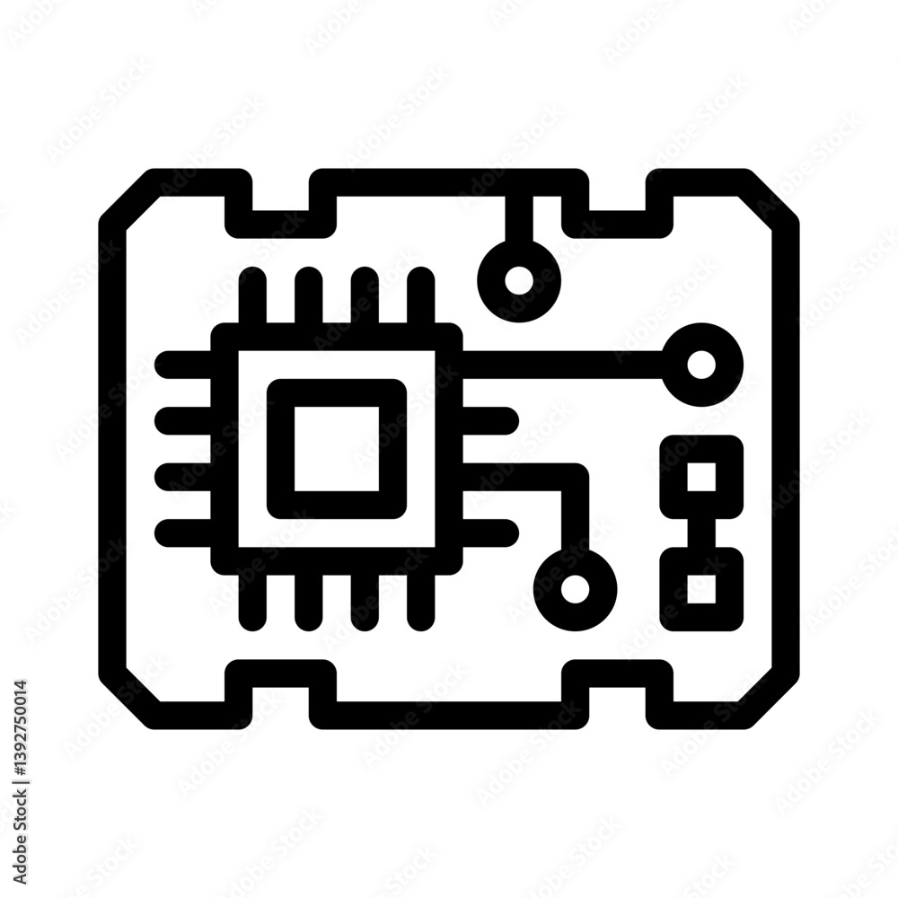 circuit line icon circuit line icon