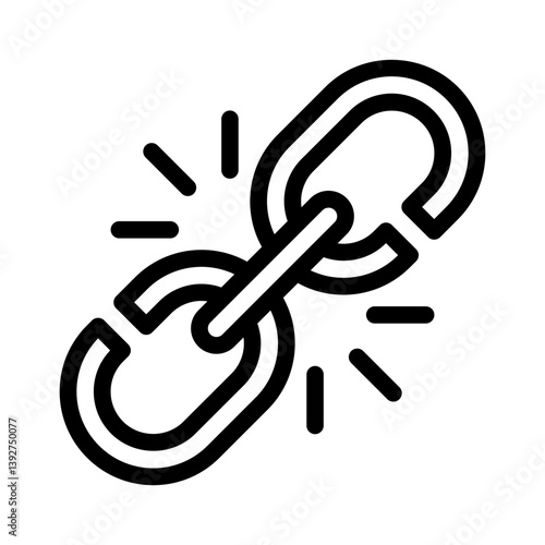 disruption line icon