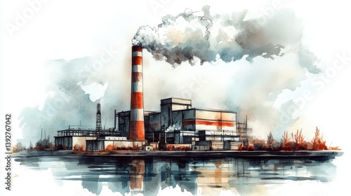 Air pollution impact on environment.