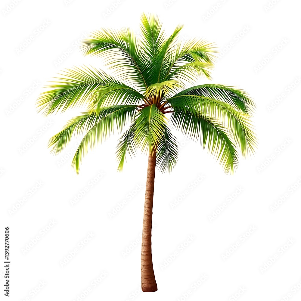 Fototapeta premium palm tree isolated on white