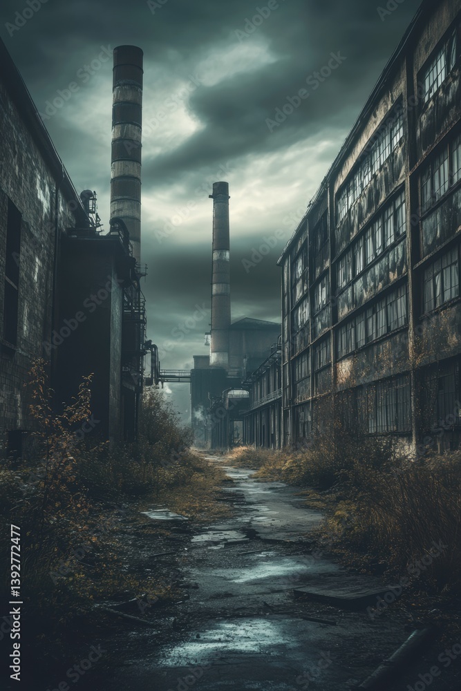 Air pollution impact on environment.
