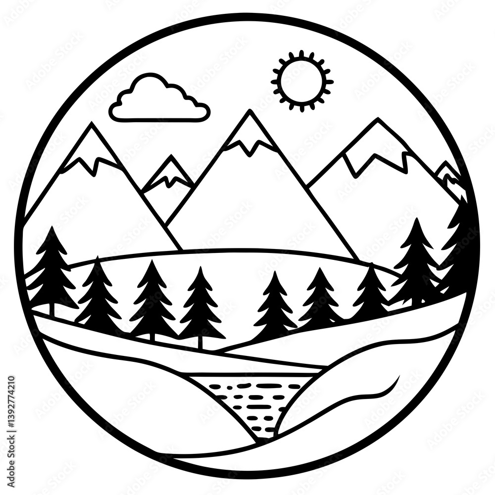 Vector Scape Art vector Vector Scape Art vector