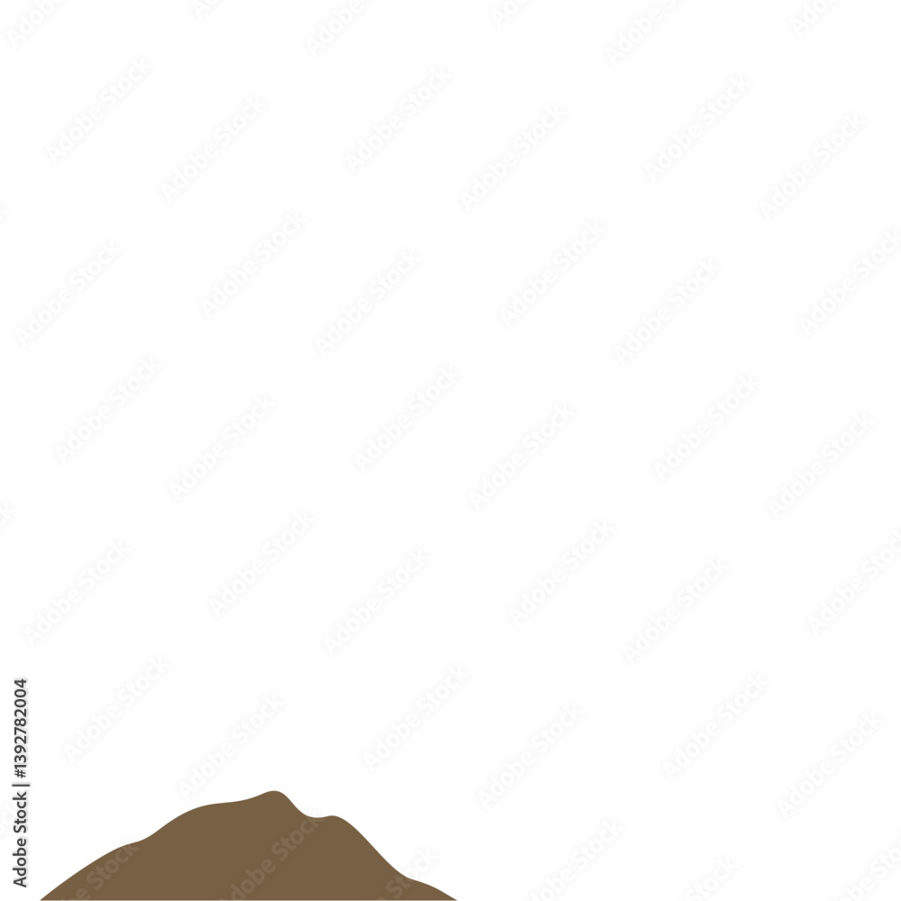 Obraz premium Brown Mountain Abstract