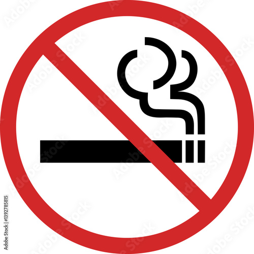 Design of no smoking sign