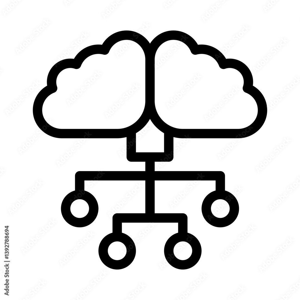 algorithm line icon algorithm line icon