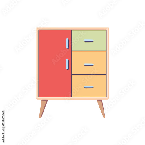 Cabinet, furniture, vector, transparent background