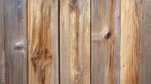 Weathered wooden planks with varying tones of gray and warm brown create a rustic, textured background