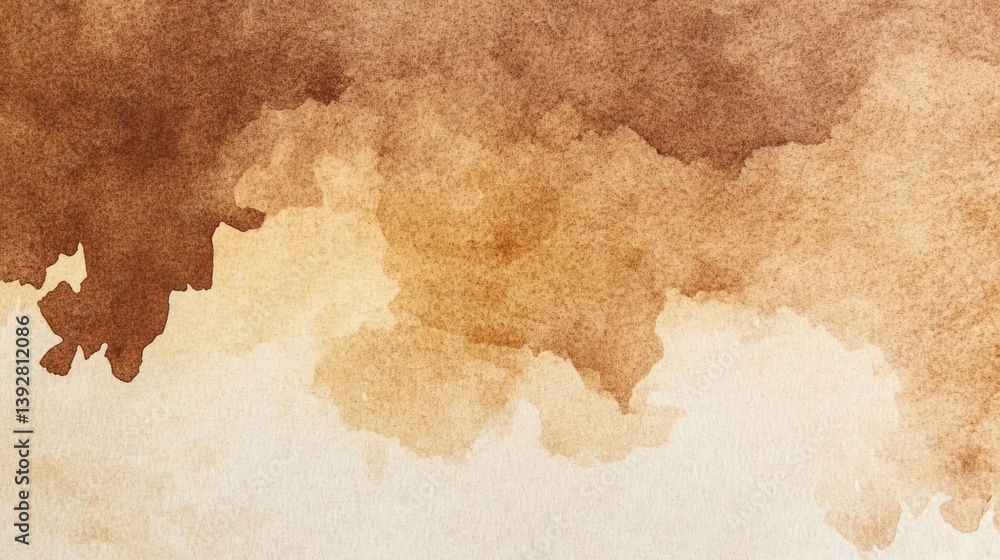 Abstract watercolor wash background with earthy brown and beige tones Abstract watercolor wash background with earthy brown and beige tones