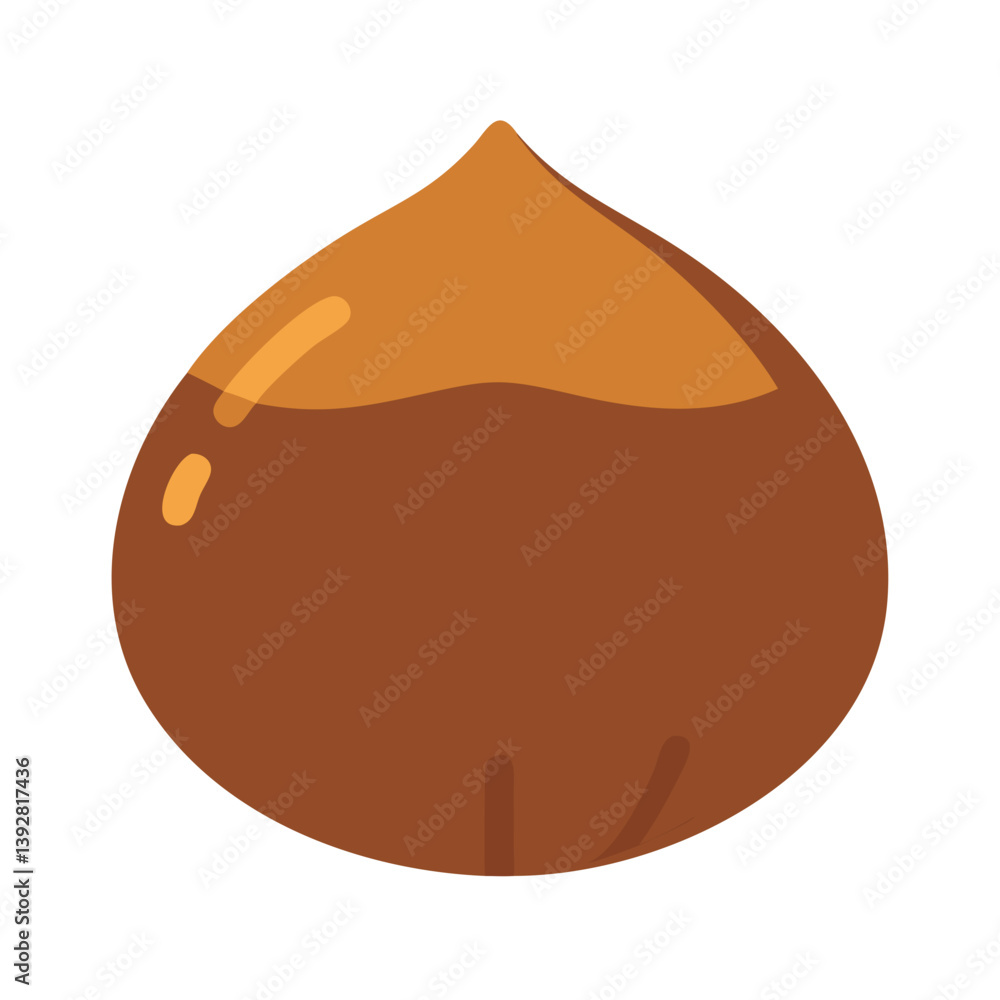 Fototapeta premium Elegant Chestnut Design for Natural Recipes