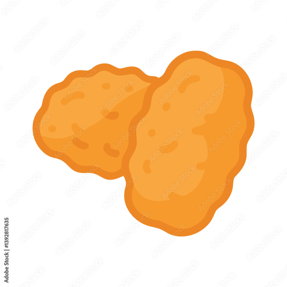 Delicious Chicken Nuggets Vector Design Delicious Chicken Nuggets Vector Design