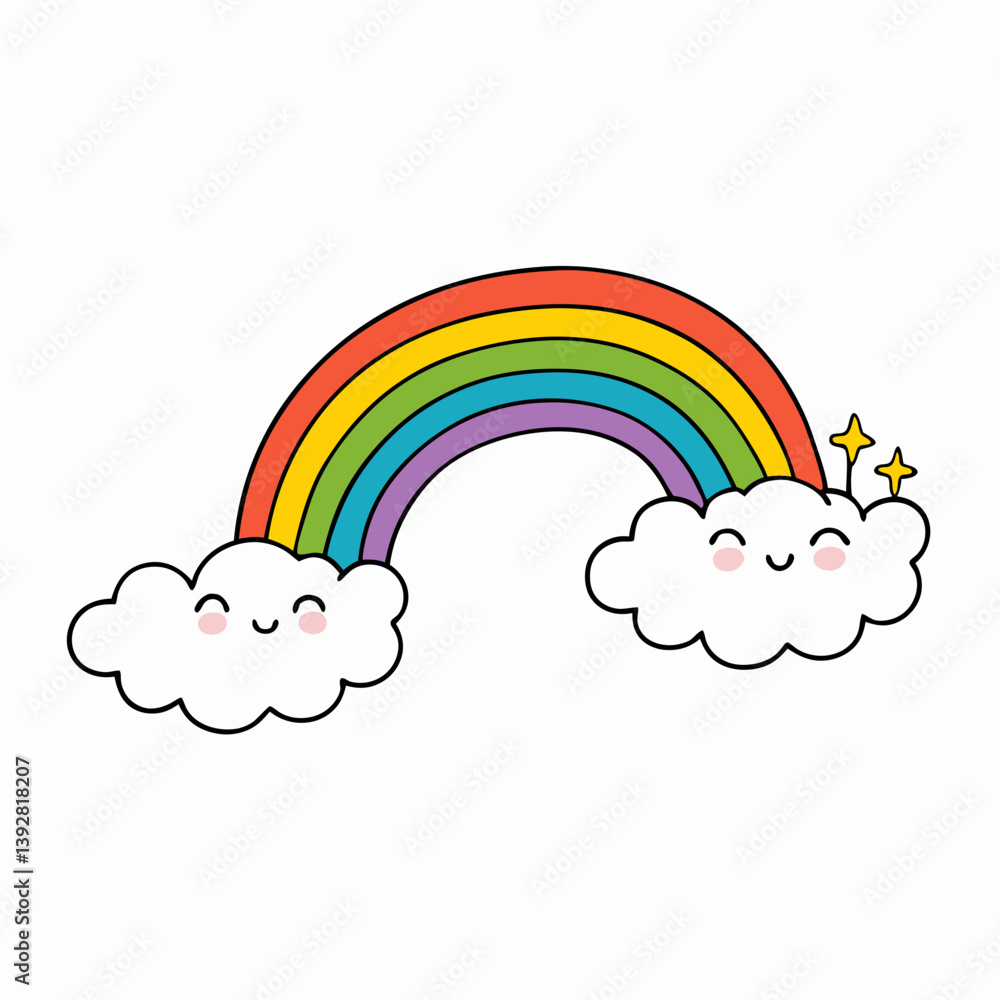 rainbow with clouds rainbow with clouds