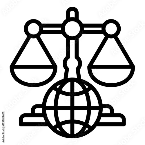International Business Law  Icon Element For Design	