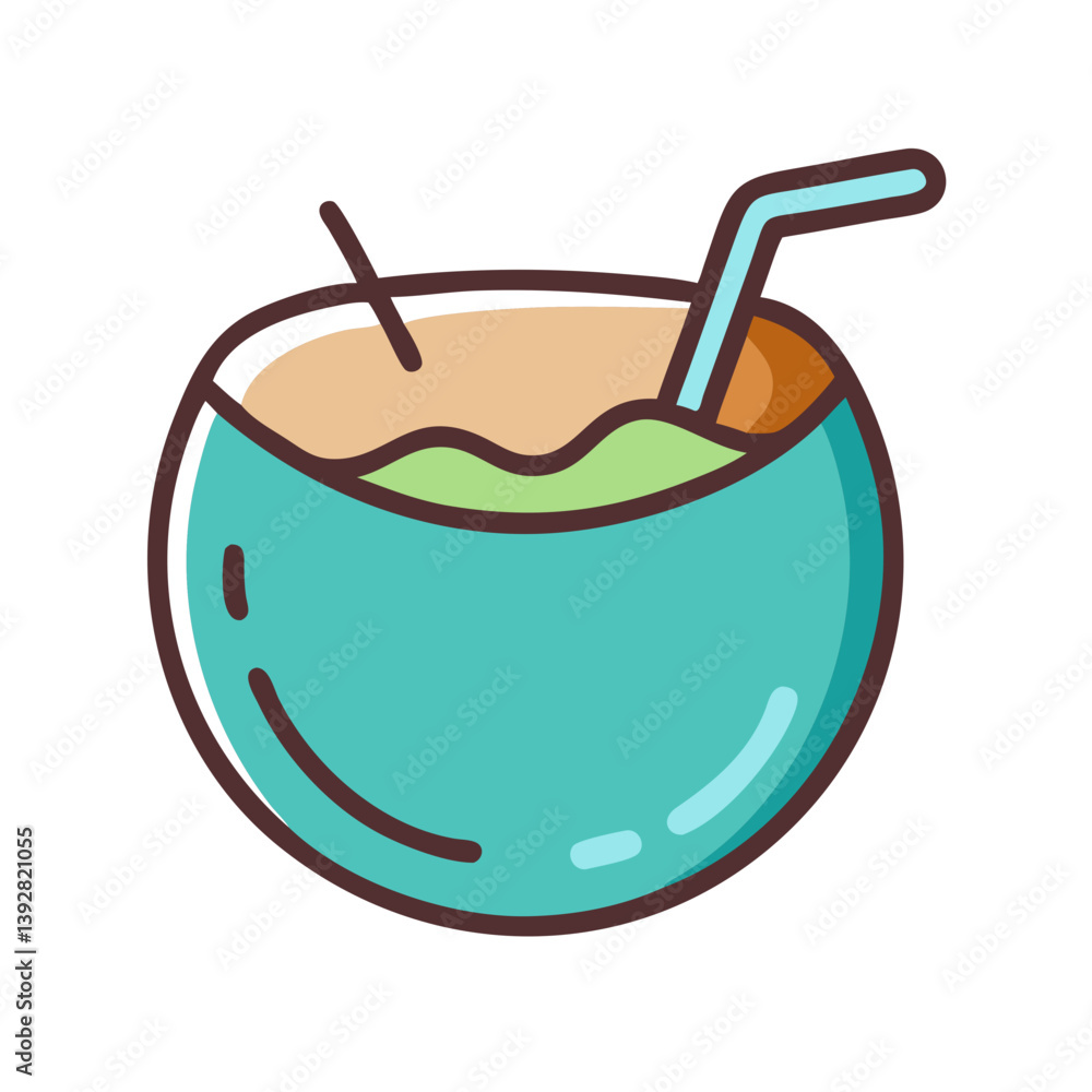 Coconut Water Hydration Vector Design Coconut Water Hydration Vector Design