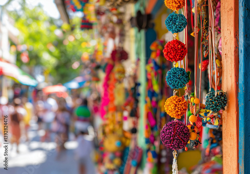 Hanging Festival Decorations on Wall