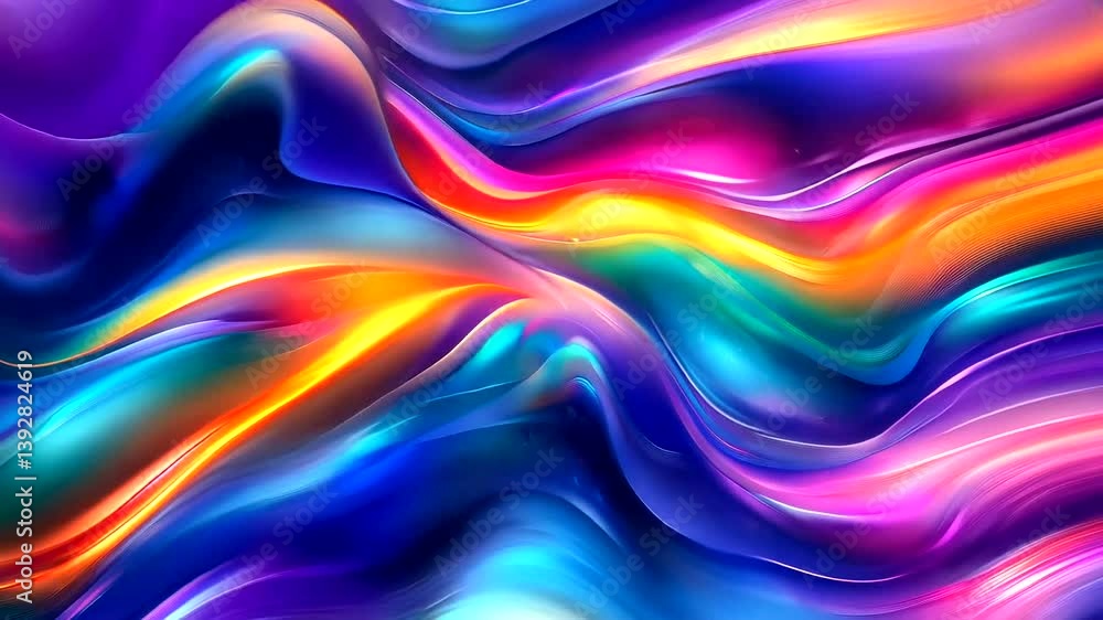 Vibrant abstract waves of color swirling together in a fluid motion, creating a dynamic visual experience Vibrant abstract waves of color swirling together in a fluid motion, creating a dynamic visual experience
