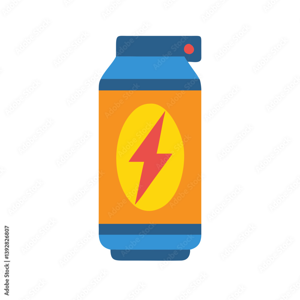 Fototapeta premium Charming Energy Drink Can Graphic for Events