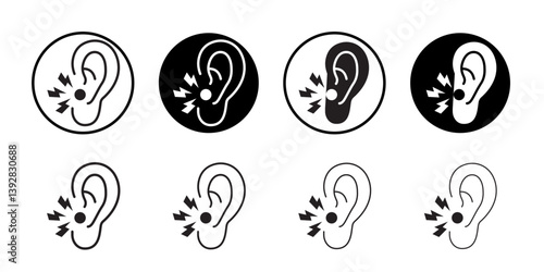 Otitis icon vector logo set collection for web app ui