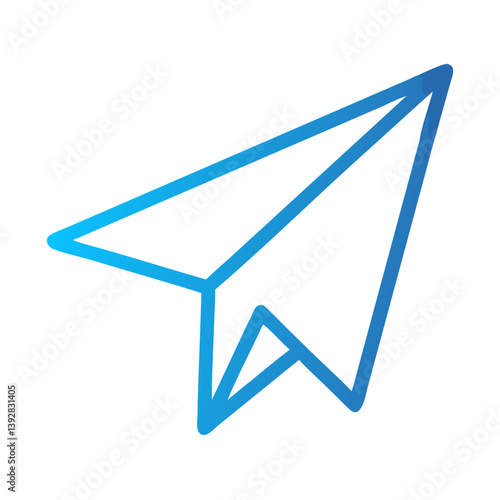 Paper Plane Send Direct Message Icon Design